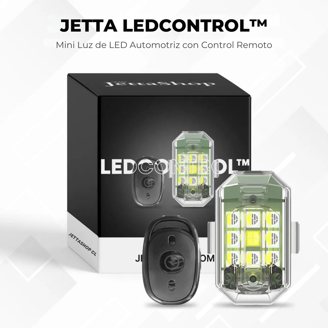 Mini Luz de LED Automotriz con Control Remoto - Jetta LedControl™ [ESTOQUE LIMITADO]