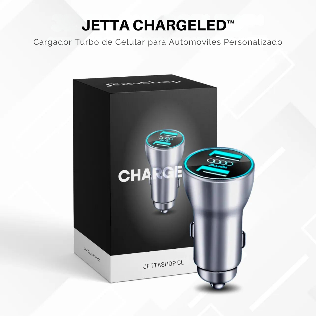 Cargador Turbo de Celular para Autos Personalizado - Jetta ChargeLed™ [¡OFERTA LIMITADA!]