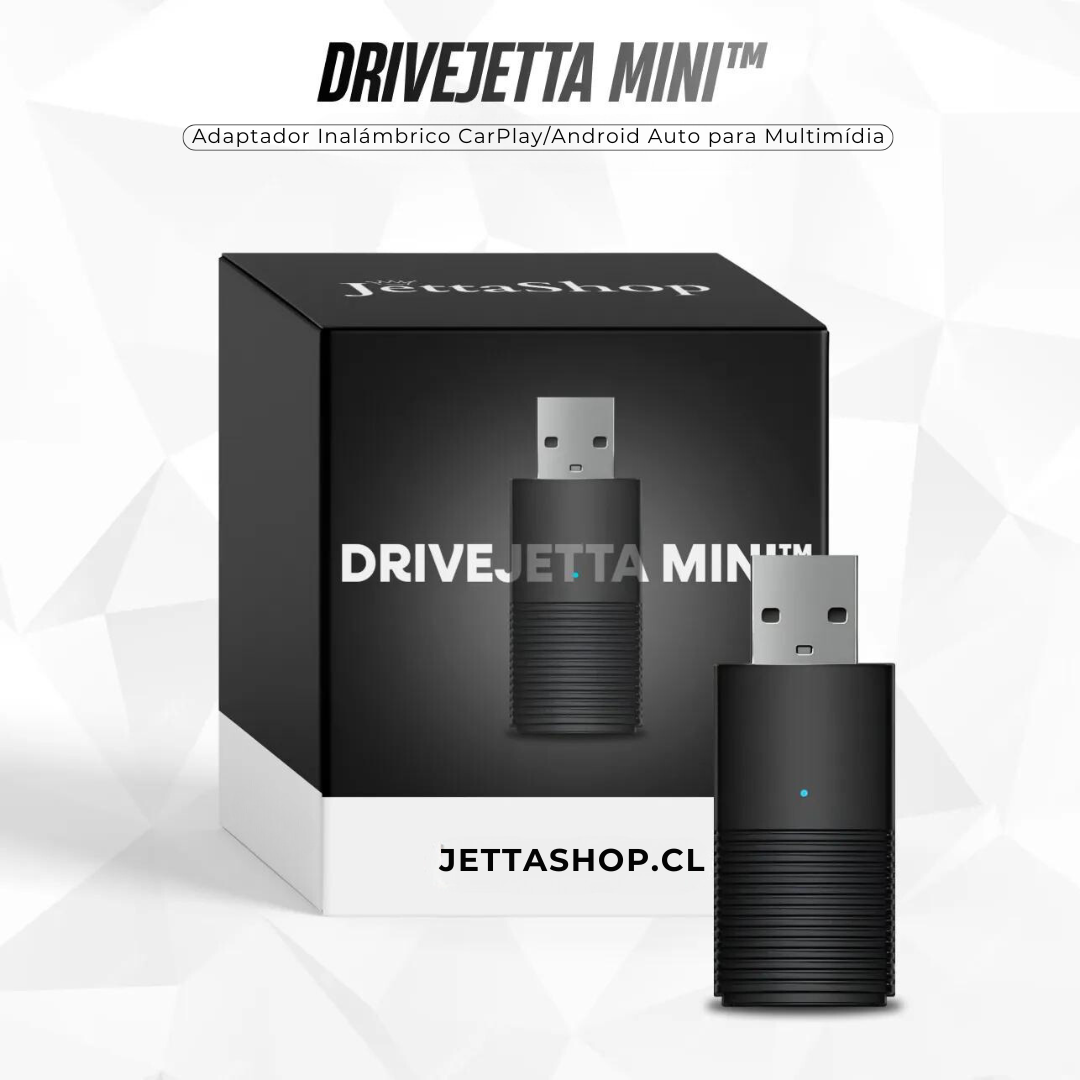 Adaptador Inalámbrico CarPlay/Android Auto para Multimídia - DriveJetta Mini™