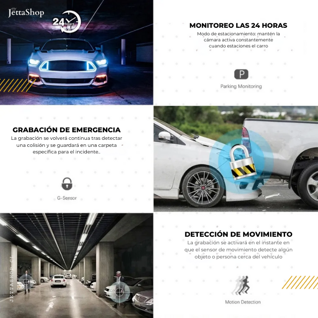 Cámara vehicular 3 en 1 con visión nocturna - VisionJetta™ [REGALO EXCLUSIVO PARA LOS PRIMEROS 50]