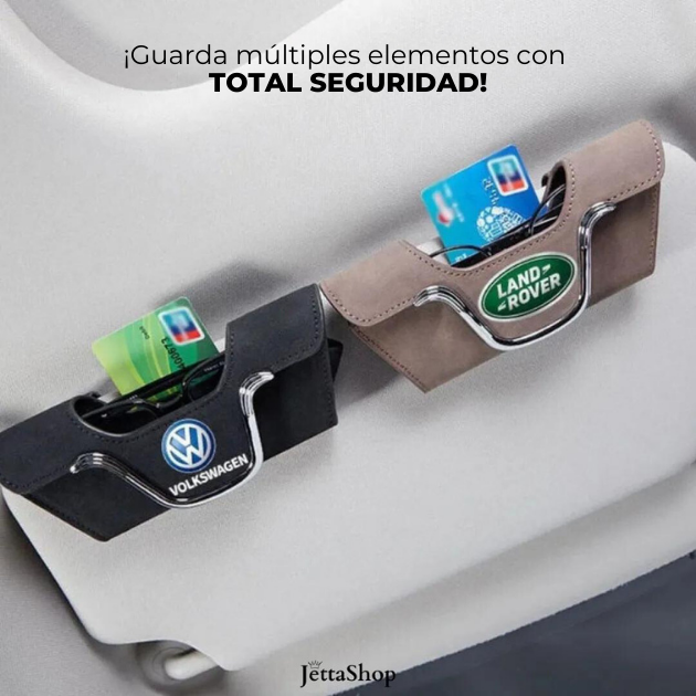 Porta Gafas Automotriz con Solapa Magnética - Jetta MagLux™ [¡OFERTA LIMITADA!]